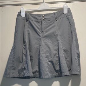 Athleta Whatever Grey Circle Skort with Contrast Stitching